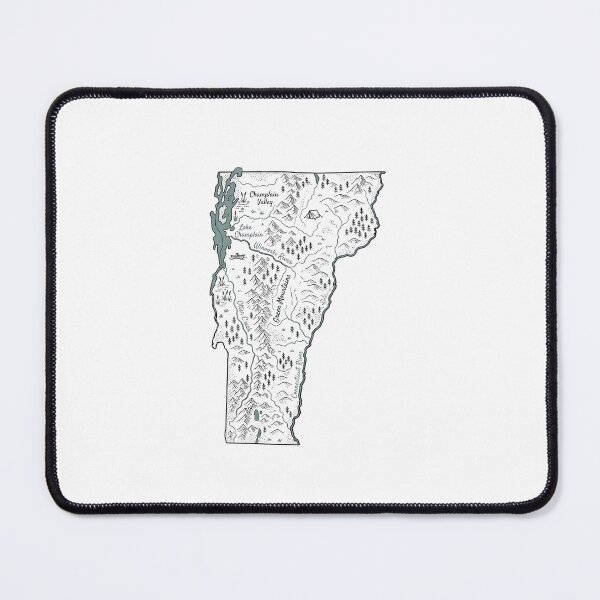 Item preview, Vermont Illustrated Map – Hand-Drawn Rivers & Nature Adventure Sketch designed and sold by Paper Drip.