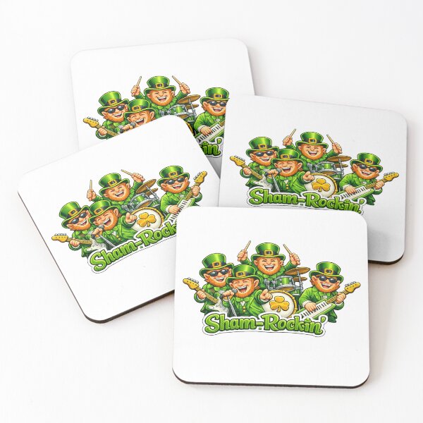 Item preview,  Leprechauns playing in a band Sham Rockin designed and sold by JamesDunican.