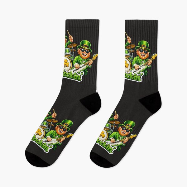Item preview,  Leprechauns playing in a band Sham Rockin designed and sold by JamesDunican.