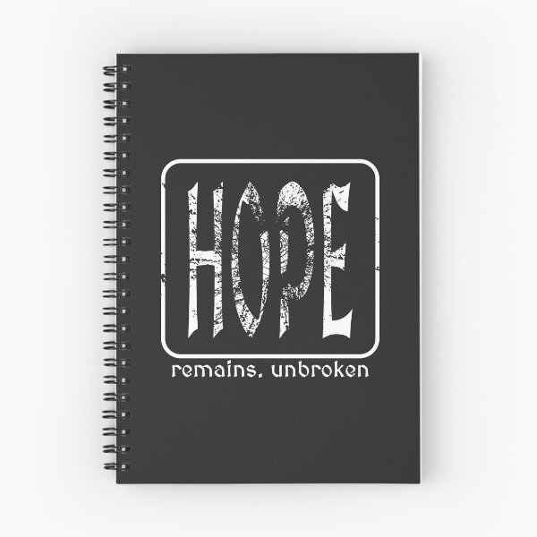 Item preview, Hope Remains Unbroken - Modern Christian Faith Typographic shattered Design Romans 15:13 | white designed and sold by ZechJohnRB.