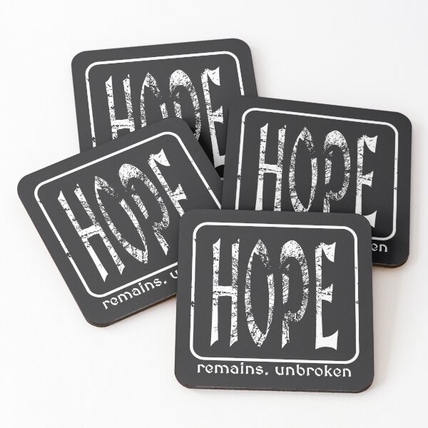 Item preview, Hope Remains Unbroken - Modern Christian Faith Typographic shattered Design Romans 15:13 | white designed and sold by ZechJohnRB.