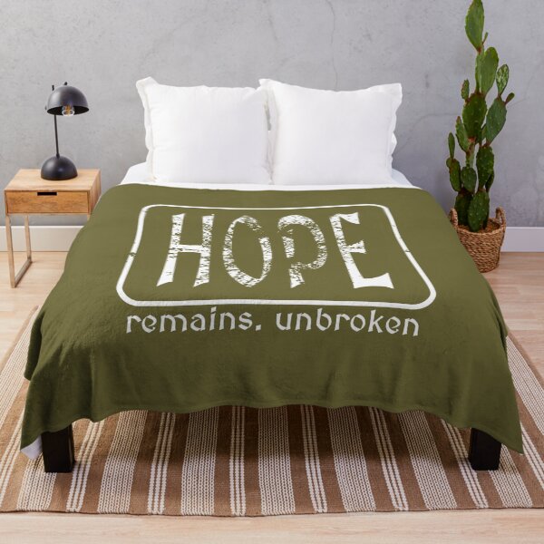 Item preview, Hope Remains Unbroken - Modern Christian Faith Typographic shattered Design Romans 15:13 | white designed and sold by ZechJohnRB.