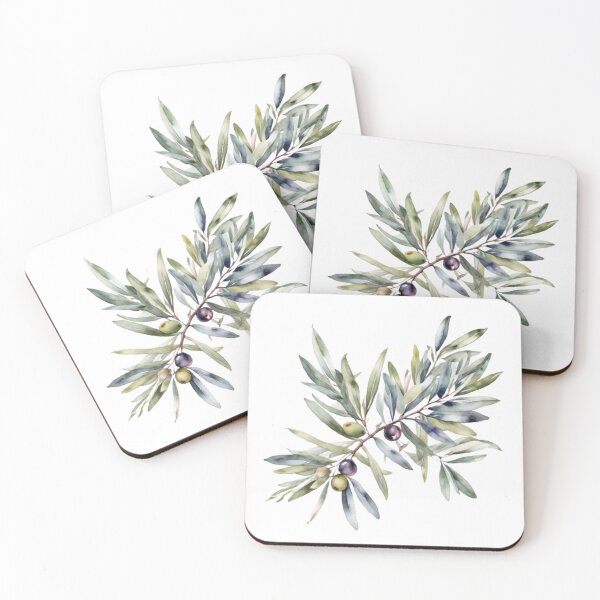 Item preview,  Olive Branch Watercolor Botanical Wall Art designed and sold by sana designer.