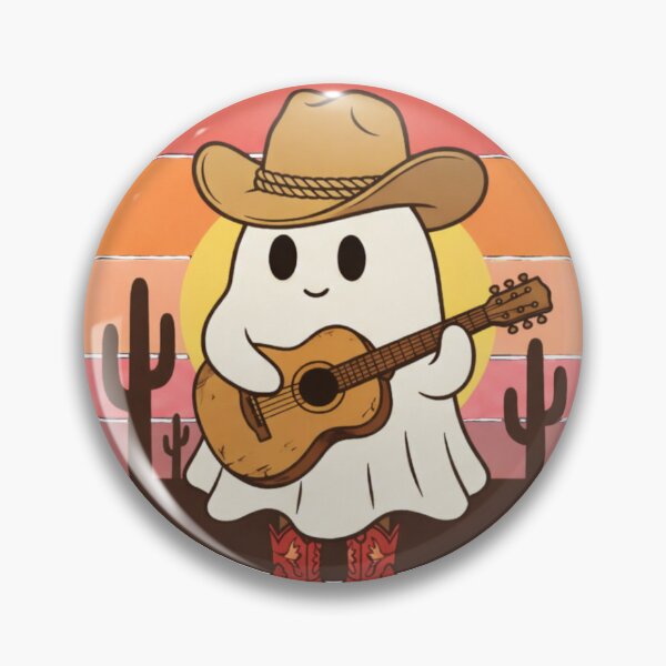Item preview, Cute Ghost Cowboy Playing Guitar designed and sold by GeekGuysShop.