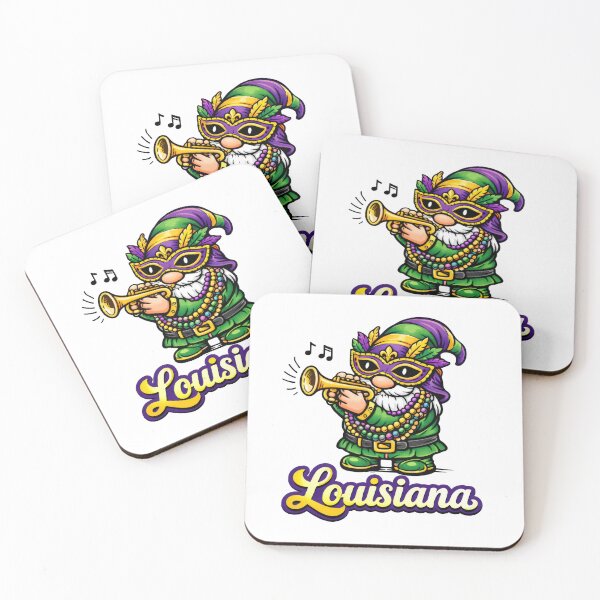 Item preview, Mardi Gras Gnome Playing Jazz Trumpet – Louisiana Celebration Art designed and sold by Moriarty's Digital Visions.