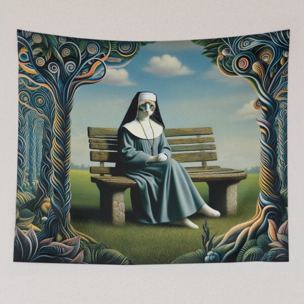Item preview, The Patron Saint of Cats designed and sold by Rich La Bonté.