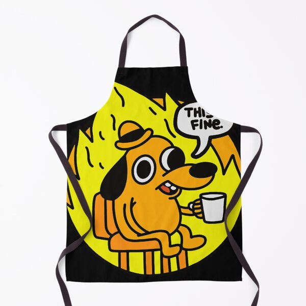 Item preview, This Is Fine Funny Meme designed and sold by dalalelderini.