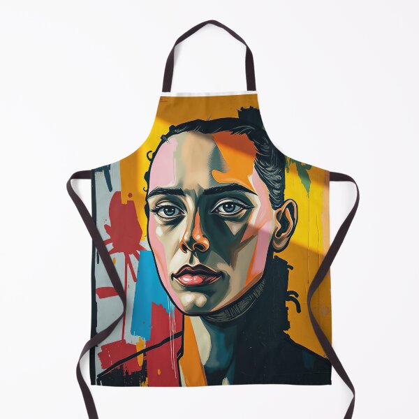 Item preview, Expressive Abstract Portrait – Bold Contemporary Color Art designed and sold by Alma47.