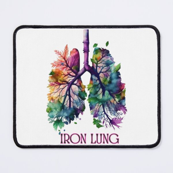 Item preview, Iron Lung Art – Artistic Lung Illustration with Floral & Abstract Design designed and sold by LazyButGenius.