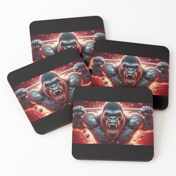 Item preview, Red Fire Gorilla Gym Motivation Beast Mode Workout designed and sold by GORILLA-GYM-FIT.