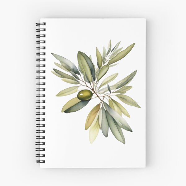 Item preview, Green Olive Branch Watercolor Botanical Wall Art designed and sold by sana designer.