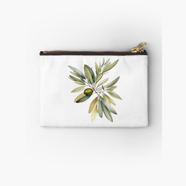 Item preview, Green Olive Branch Watercolor Botanical Wall Art designed and sold by sana designer.
