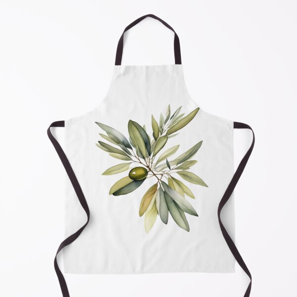 Item preview, Green Olive Branch Watercolor Botanical Wall Art designed and sold by sana designer.