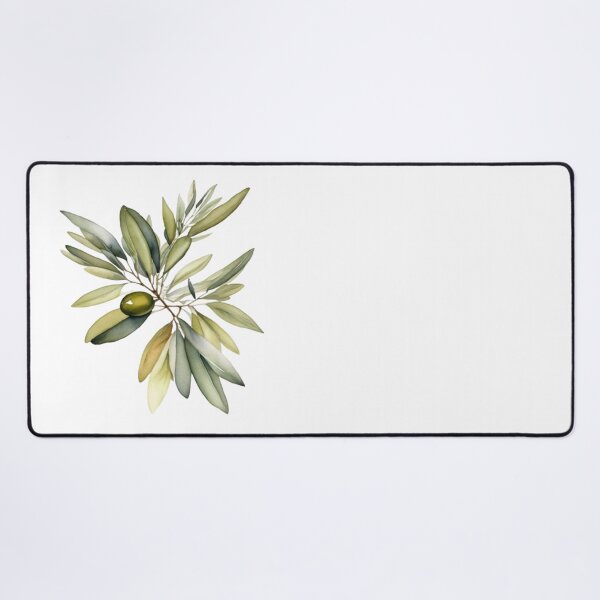 Item preview, Green Olive Branch Watercolor Botanical Wall Art designed and sold by sana designer.