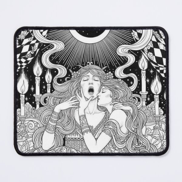 Item preview, Mythic Sapphic Tarot-style Line Art 7 designed and sold by NickWhittleArt.