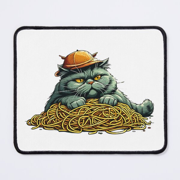 Item preview, Noodle Overload Cat designed and sold by Pixelzo.