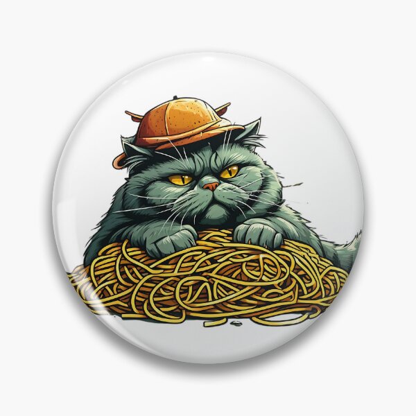 Item preview, Noodle Overload Cat designed and sold by Pixelzo.
