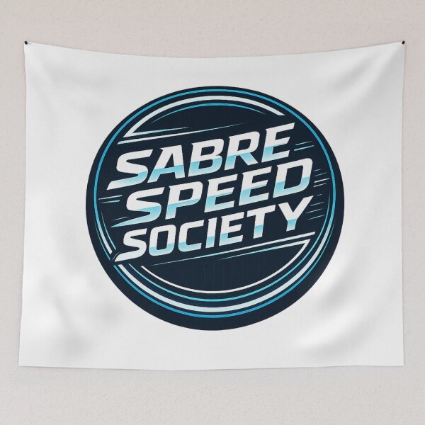 Item preview, SABRE SPEED SOCIETY designed and sold by ChillCharmStudio.