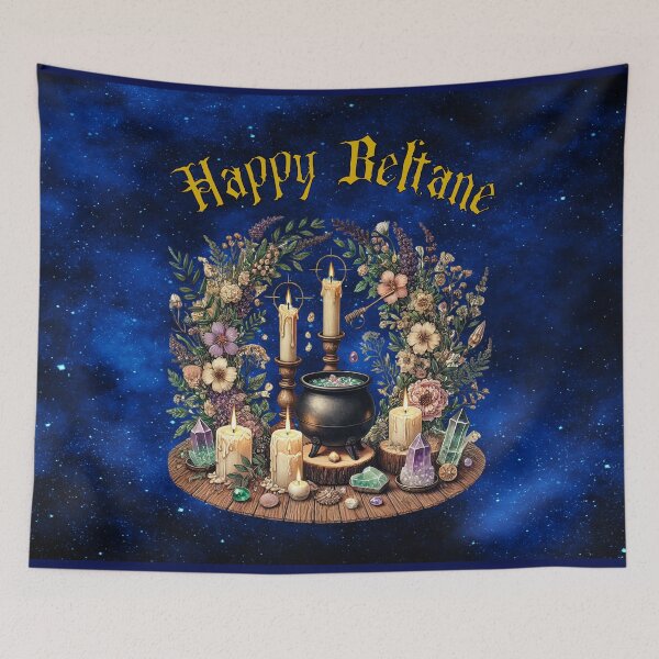 Item preview, Beltane Cauldron Ritual with Candles and Spring Flowers designed and sold by MysticOzzy.