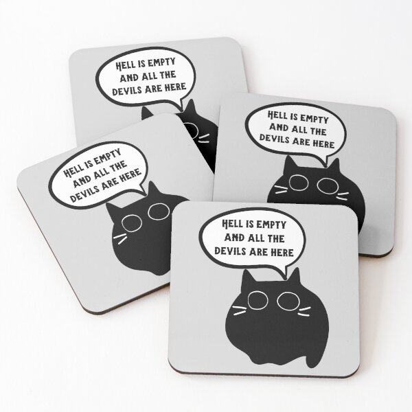 Item preview, The Tempest Shakespeare Quote Hell is Empty designed and sold by WickedLibrary.