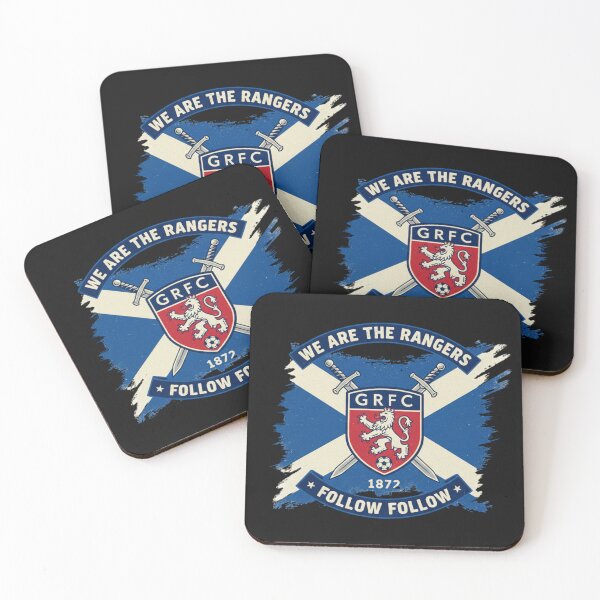 Item preview, Glasgow Rangers Football Club Crest Scotland Flag Retro Poster Sticker designed and sold by TshirtAlles .