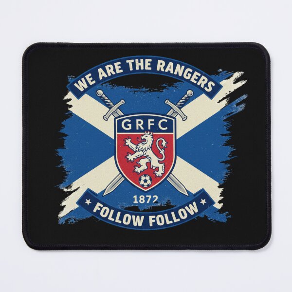Item preview, Glasgow Rangers Football Club Crest Scotland Flag Retro Poster Sticker designed and sold by TshirtAlles .