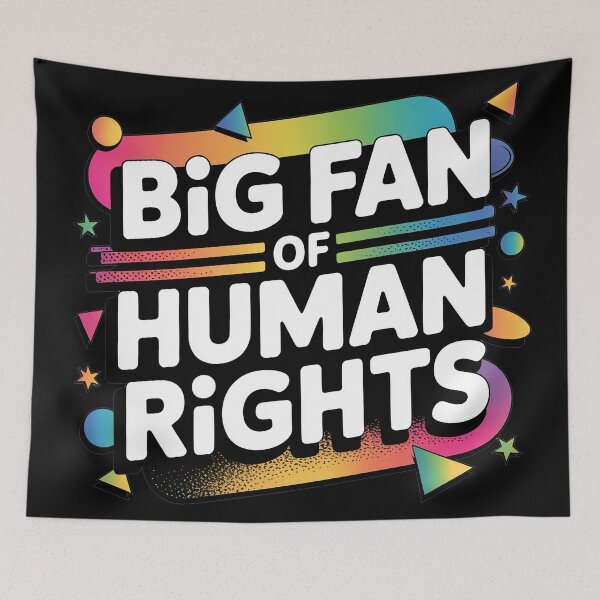 Item preview, Big Fan of Human Rights designed and sold by Jacky-Design.
