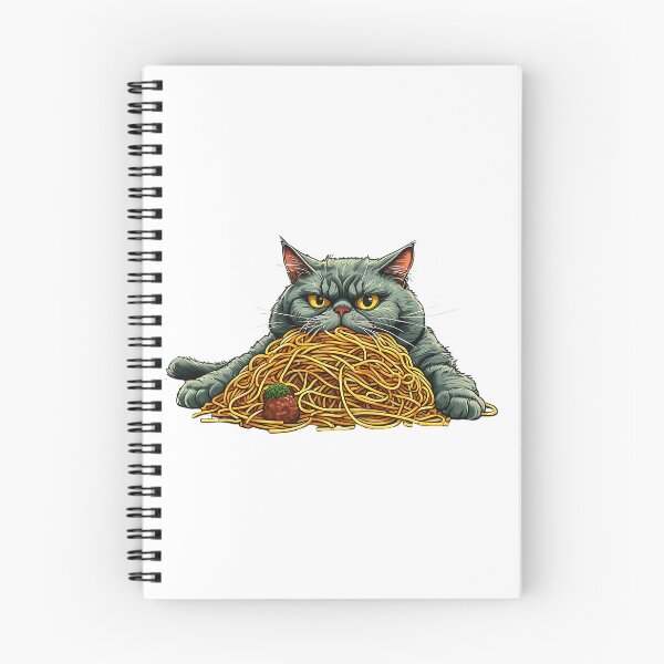 Item preview, Noodle Overload Cat designed and sold by Pixelzo.