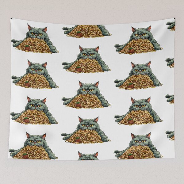 Item preview, Noodle Overload Cat designed and sold by Pixelzo.