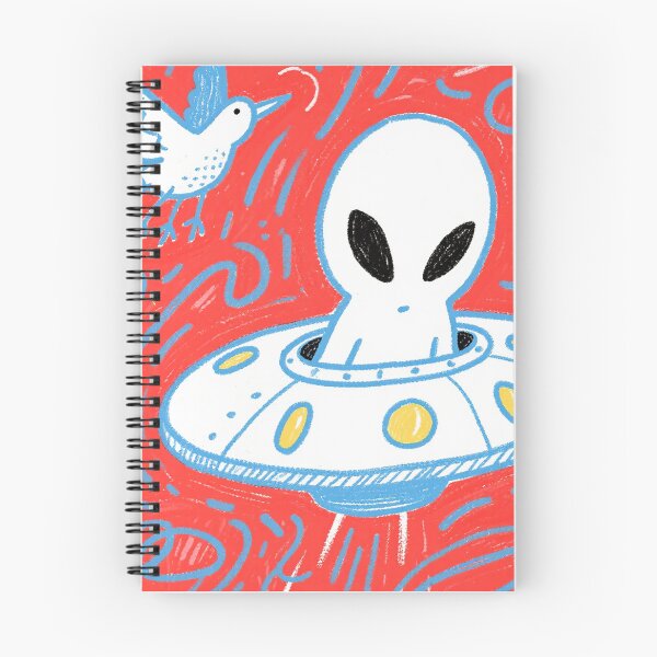 Item preview, Whimsical UFO Journey in Crimson Sky designed and sold by zzz888.