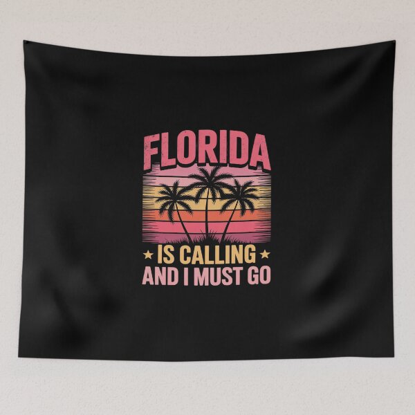 Item preview, Florida Is Calling I Must Go Florida Summer Beach designed and sold by DigitaldeligArt.