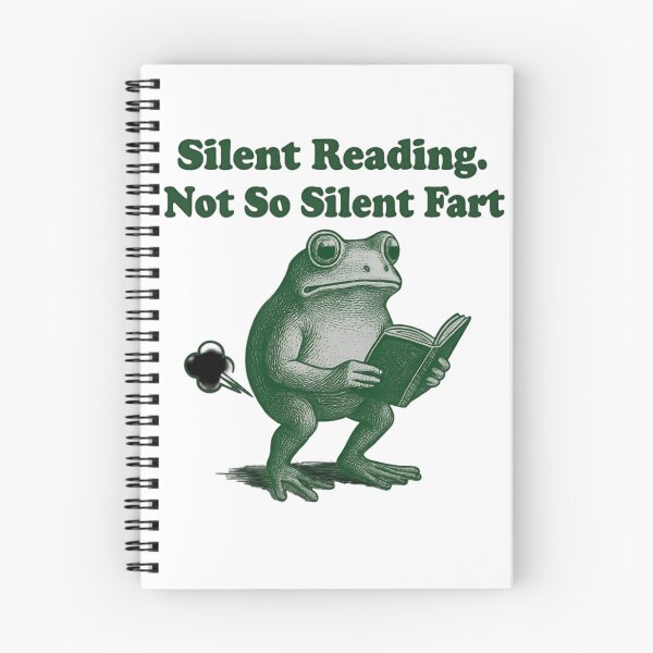 Item preview, Silent Reading Not So Silent Fart Funny Design For Book Lover  designed and sold by Thread&Fable.