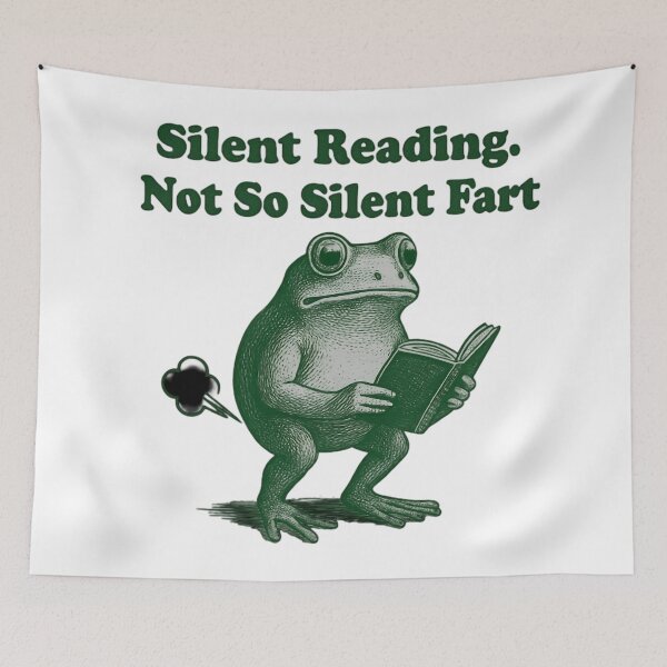 Item preview, Silent Reading Not So Silent Fart Funny Design For Book Lover  designed and sold by Thread&Fable.