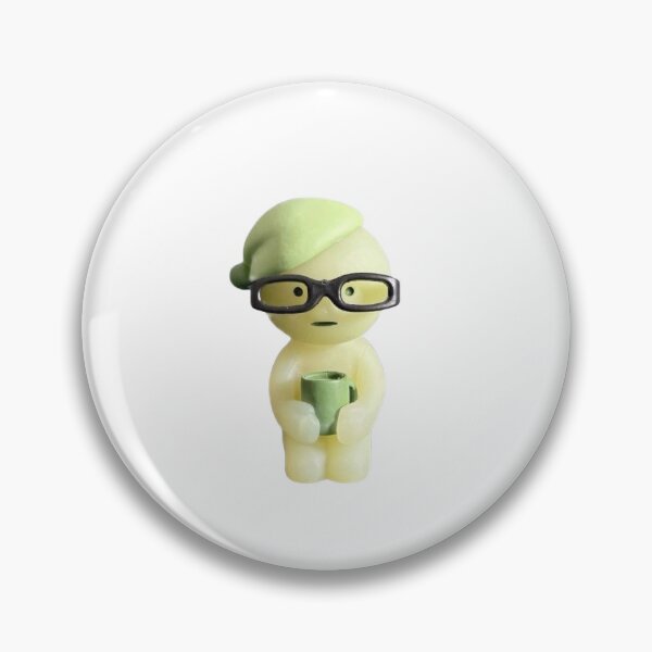 Item preview, smiski sticker with glasses! designed and sold by maya-sm.
