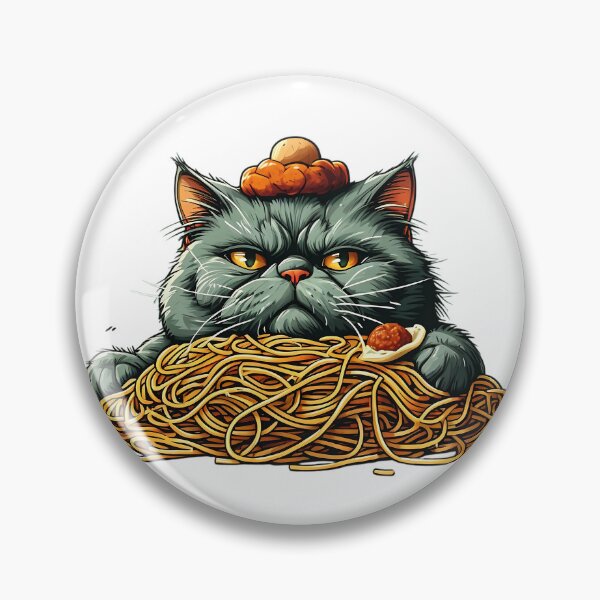 Item preview, Noodle Overload Cat designed and sold by Pixelzo.