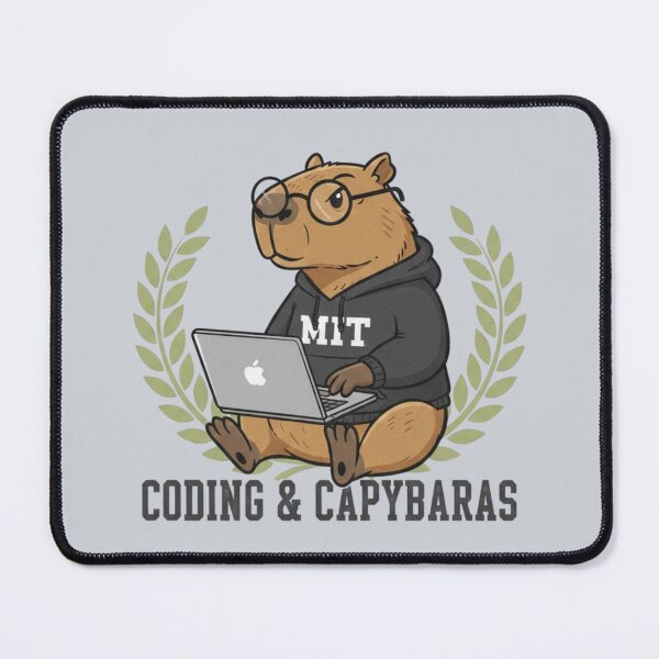 Item preview, MIT Capybara Coder - Coding & Capybara - Computer Science Satire designed and sold by Sabia Creative Lab.