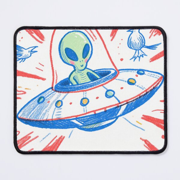 Item preview, Whimsical Galactic Joyride with Alien Pilot designed and sold by zzz888.