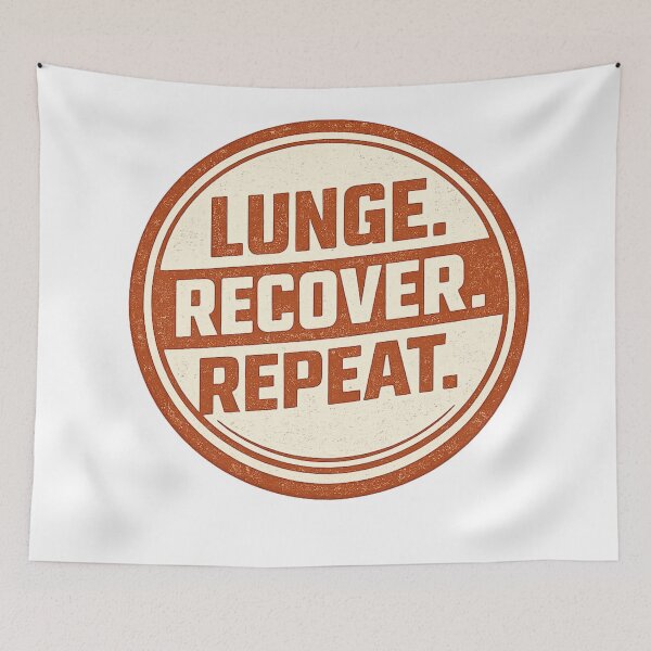 Item preview, LUNGE. RECOVER. REPEAT. designed and sold by ChillCharmStudio.
