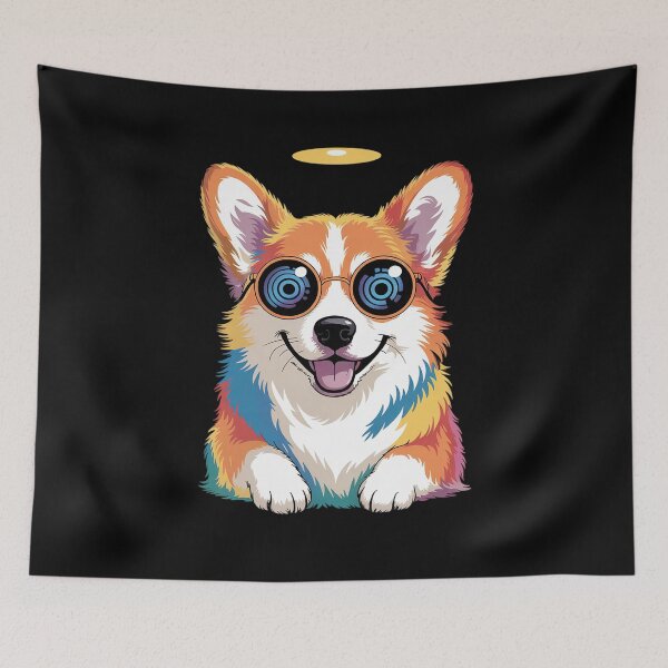 Item preview, Corgi Portrait for Corgi Dog Costume and Pet Lovers designed and sold by MarkLeedsArt.