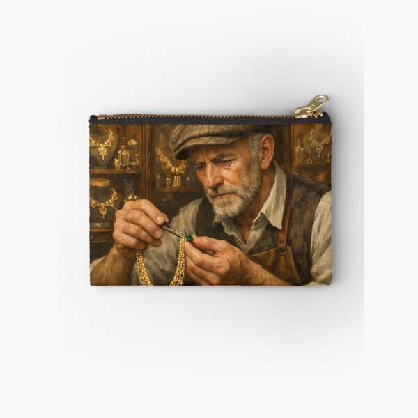 Item preview, Vintage Jeweler Workshop – Classic Goldsmith Craft Painting designed and sold by alizo74.
