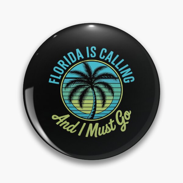 Item preview, Florida Is Calling I Must Go Green Palm Tree Summer Beach  designed and sold by DigitaldeligArt.
