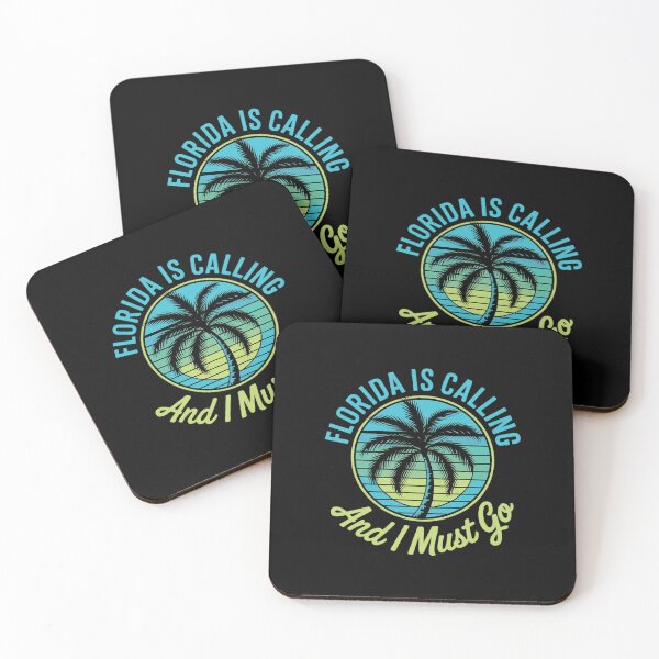 Item preview, Florida Is Calling I Must Go Green Palm Tree Summer Beach  designed and sold by DigitaldeligArt.