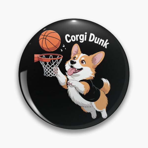 Item preview, Corgi puppy Corgi Basketball for Pet Lovers Women men Kids designed and sold by MarkLeedsArt.