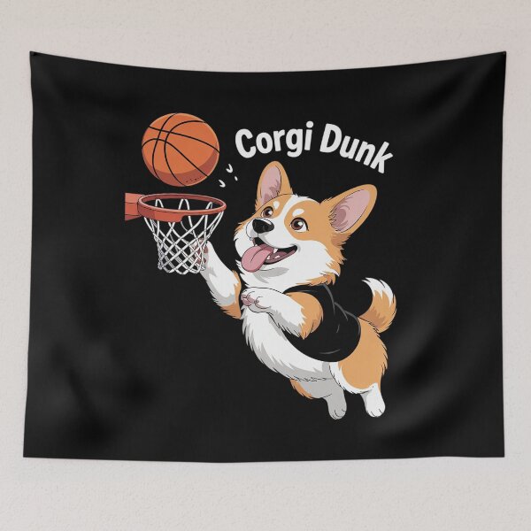 Item preview, Corgi puppy Corgi Basketball for Pet Lovers Women men Kids designed and sold by MarkLeedsArt.