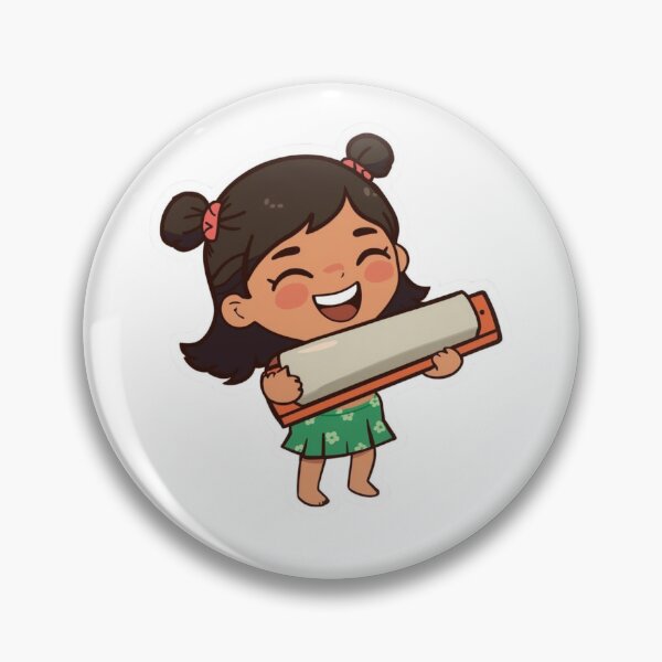 Item preview, Harmonica Girl, Music Lover Gift designed and sold by sz0g0.