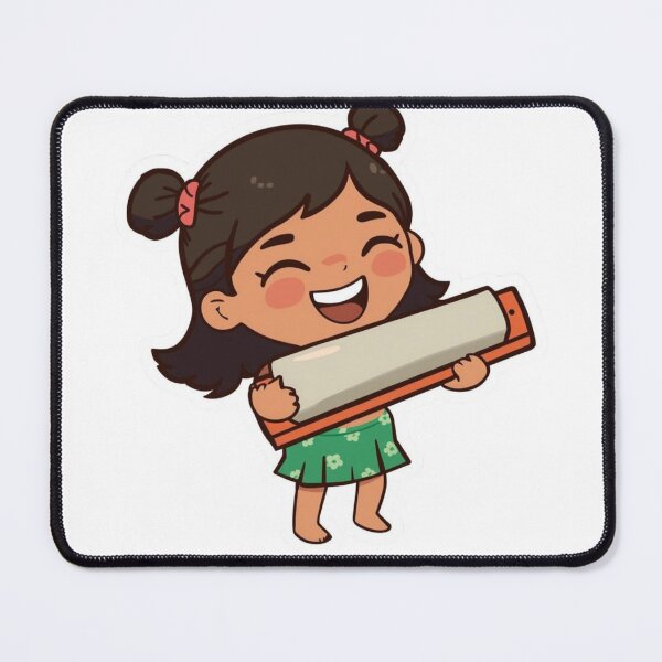 Item preview, Harmonica Girl, Music Lover Gift designed and sold by sz0g0.