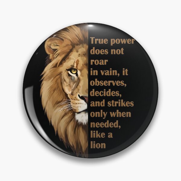 Item preview, Lion Wisdom: True Power Motivational designed and sold by Mary Ney.