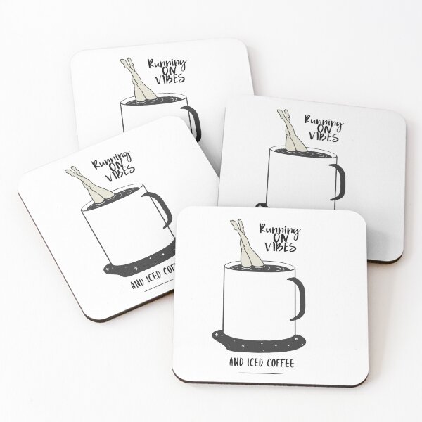 Item preview, Running On Vibes And Iced Coffee designed and sold by Zoaluxe.