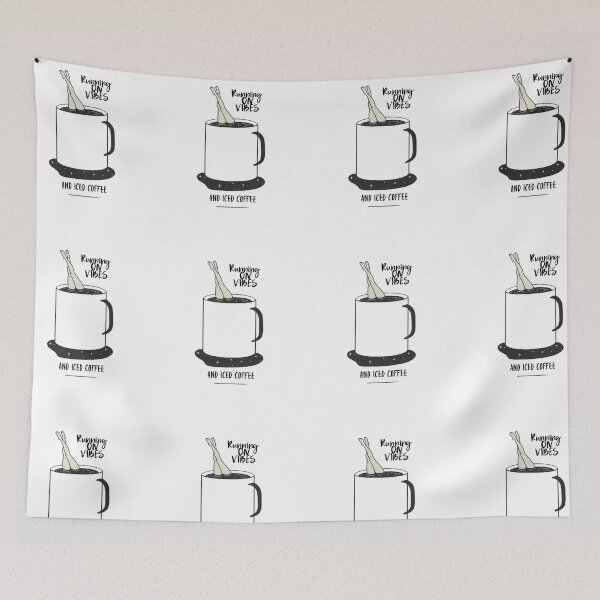 Item preview, Running On Vibes And Iced Coffee designed and sold by Zoaluxe.