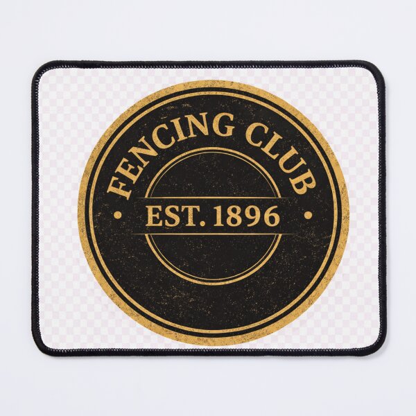 Item preview, FENCING CLUB EST. 1896 designed and sold by ChillCharmStudio.